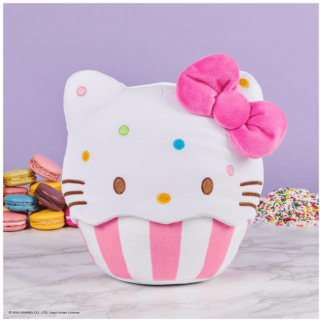 Squishy Sanrio Peluche oficial de Hello Kitty Cupcake, anima