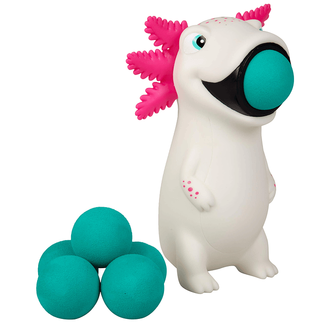 Squishy Axolotl Ball Popper Toy Incluye 4 bolas de espuma su