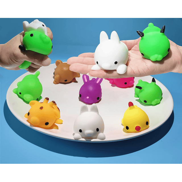 Squishy Mochi gigante Squishy, ​​paquete de 8 adorables anim