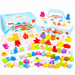 Squishy Mochi Squishy Toys Paquete de 80, Kawaii Squishies F