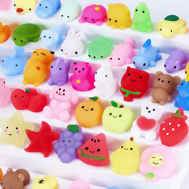 Squishy Mochi Squishy Toys Paquete de 80, Kawaii Squishies F