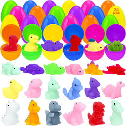 Squishy 24 huevos de Pascua precargados con juguetes blandos