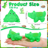 Squishy 50 piezas de juguete de baño de cocodrilo de goma a