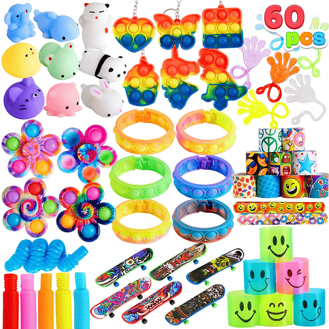 Squishy 60 piezas de regalos de fiesta para niños, paquete d