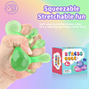 Squishy Fidget Toy Stress Cube Paquete de 4, Cube Squishies