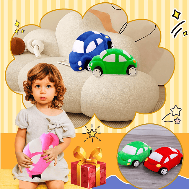 Squishy Animal de Peluche de Coche de 12,6", Juguete de Almo