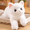 Squishy Juguete de peluche de gato blanco, animales de peluc