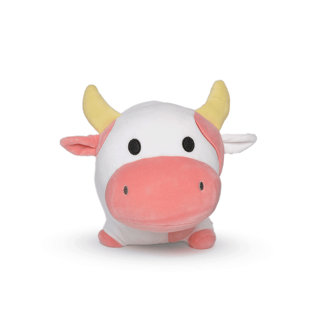 Squishy Juguete de peluche de vaca rosa Animal de peluche de