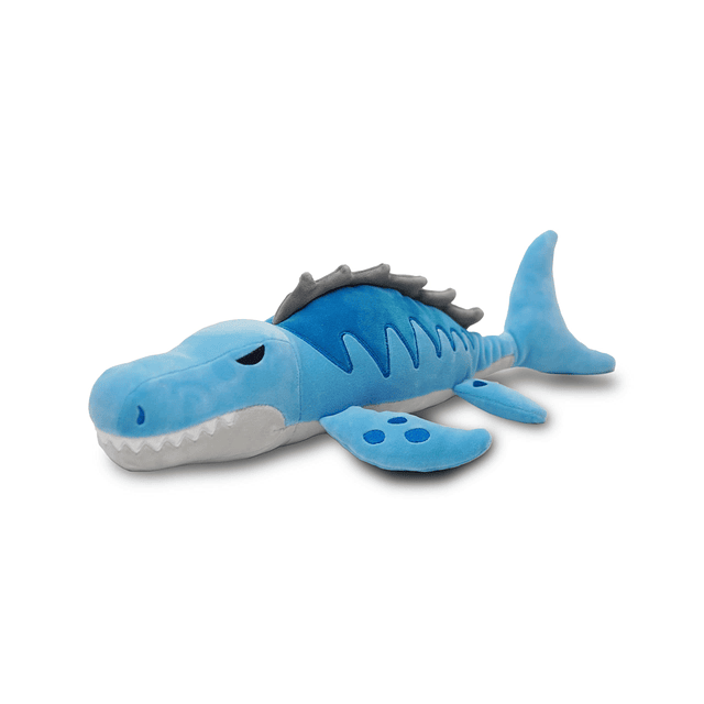 Squishy Blue Mosasaurus Plushie Toy Peluche de peluche de 17