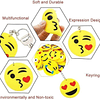 Squishy Paquete de 32 mini llaveros de emoticonos de peluche