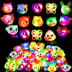 Squishy 36 anillos de luz LED coloridos anillos intermitente