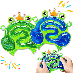 Squishy 2 juguetes sensoriales para niños, juguetes de rana