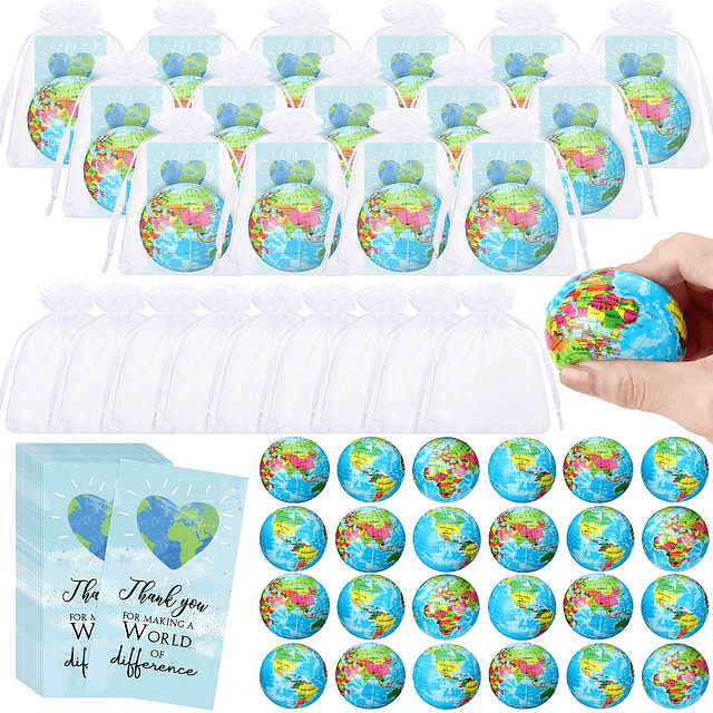 Squishy 24 Piezas Mini Globo Globo Antiestrés para Favores d