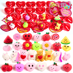 Squishy 28 paquetes de tarjetas de regalo de corazón para el