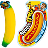 Squishy JARU Stretchy Banana & Squishy Hot Dog 2 Unidades Ju