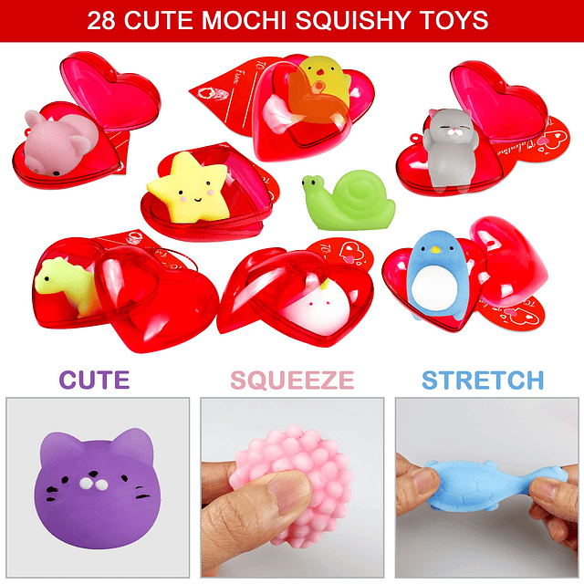 Squishy Regalos del día de San Valentín para niños en el aul