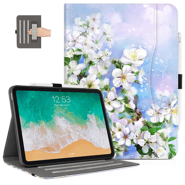 Funda Floral para iPad de 10 generación, funda para iPad de