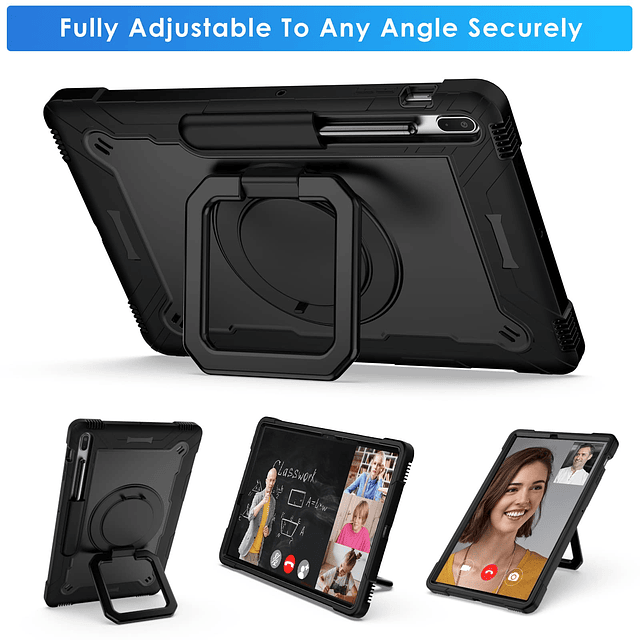 Funda híbrida giratoria 360 para Samsung Galaxy Tab S7 FE 5G