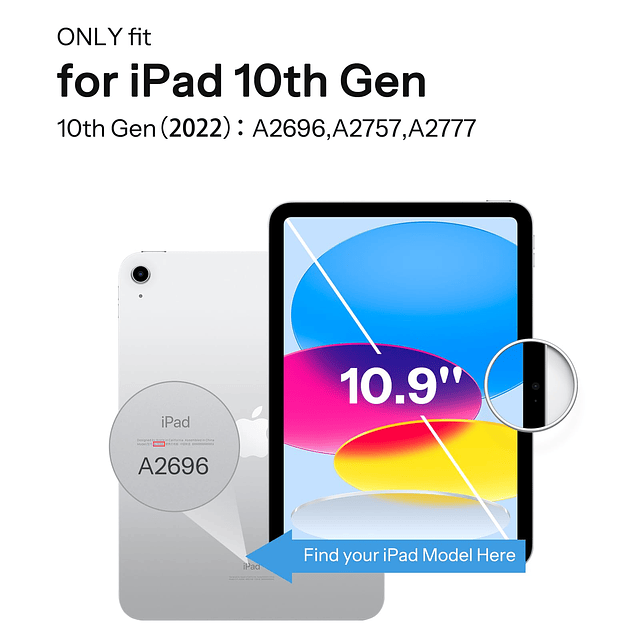 SPaRIN Funda híbrida para iPad 10 generación de 10,9 pulgada