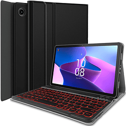 Funda con teclado retroiluminado para Lenovo Tab M10 Plus de