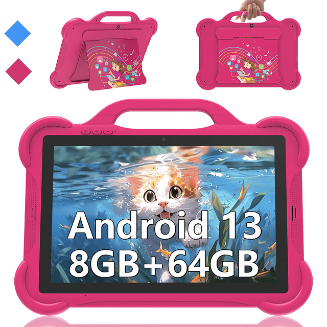 Tableta para niños de 10 pulgadas, 8GB RaM 64GB ROM android