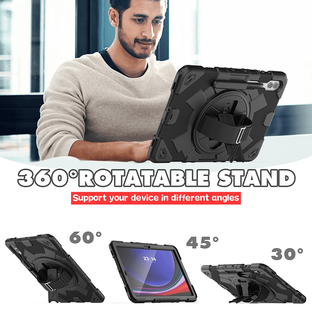 SEYMaC Funda para Samsung Galaxy Tab S9 Plus de 12,4 Pulgada