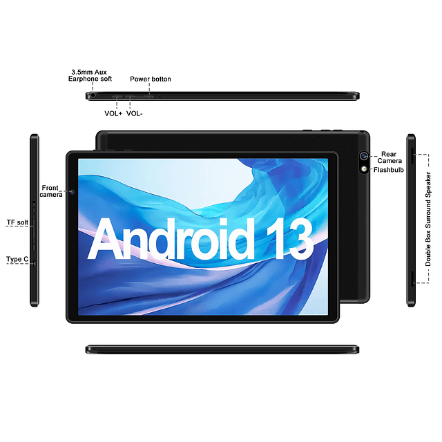 Tablet android Tabletas android 13 de 10 Pulgadas con 14GB R