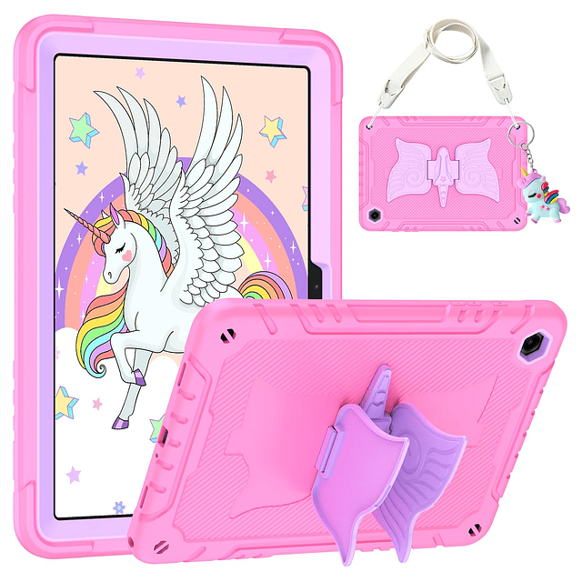 Funda para Samsung Galaxy Tab a9+ Plus para niños con correa