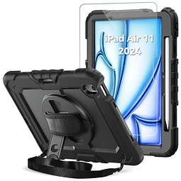 Funda para iPad air de 11 pulgadas M2 2024 con protector de