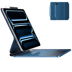 Funda con teclado para iPad Pro de 11 pulgadas M4 2024, tecl