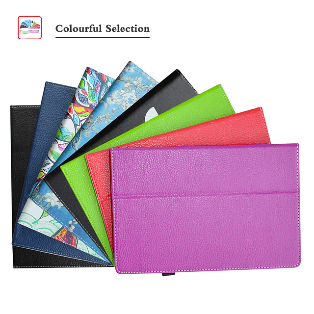 Funda para Galaxy Tab a 8.0 2018, de piel sintética con 2 so