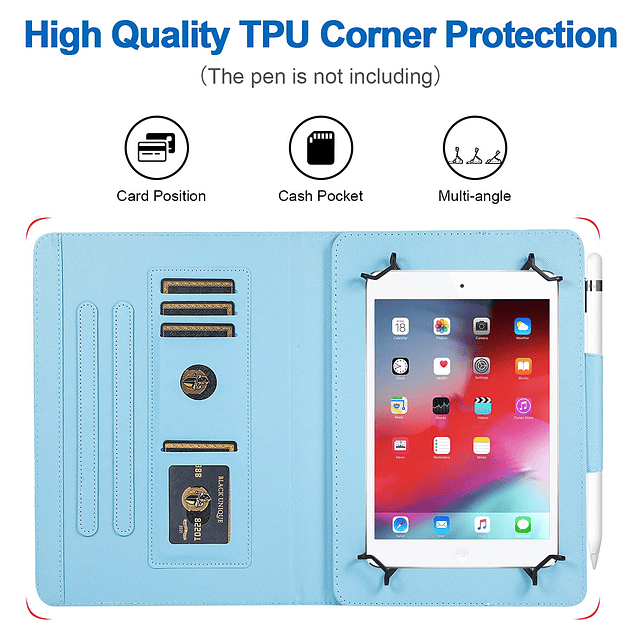 Funda para tableta de 9,5-10,5 pulgadas, funda protectora un