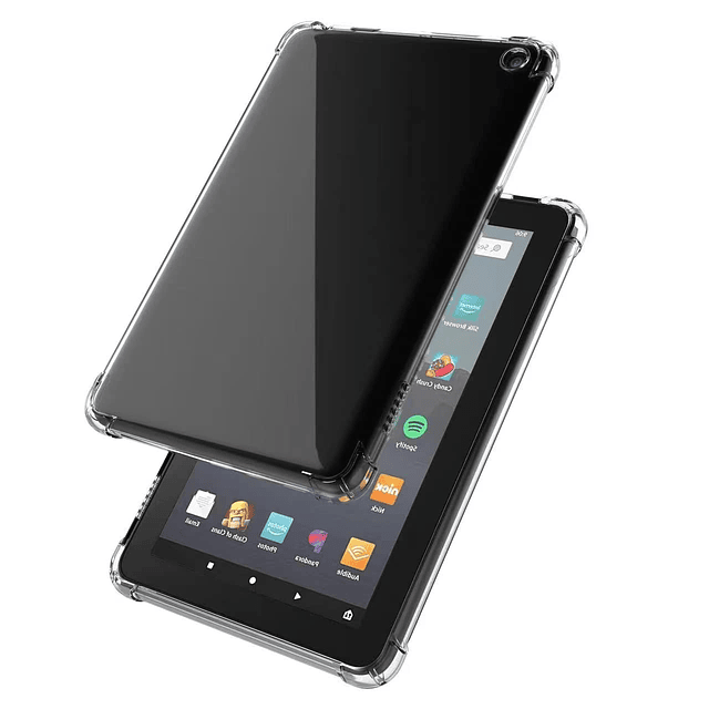 Funda trasera transparente para tableta amazon Kindle Fire 7