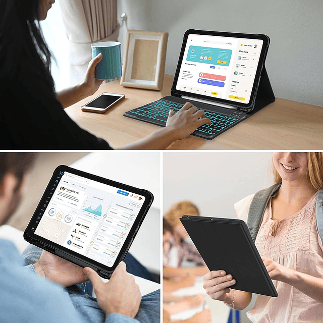 FaRYODI Funda para iPad de 10 generación con teclado de 10,9