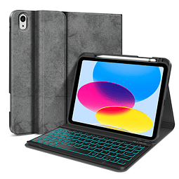 Funda con teclado retroiluminado para iPad 10th 10.9" 2022,