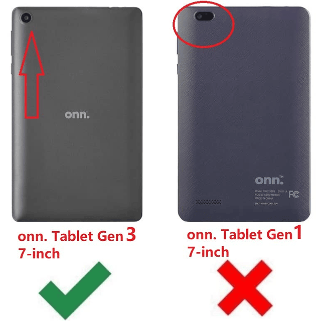 Onn Funda para tablet Gen 3 de 7 pulgadas modelo 2022, sopor