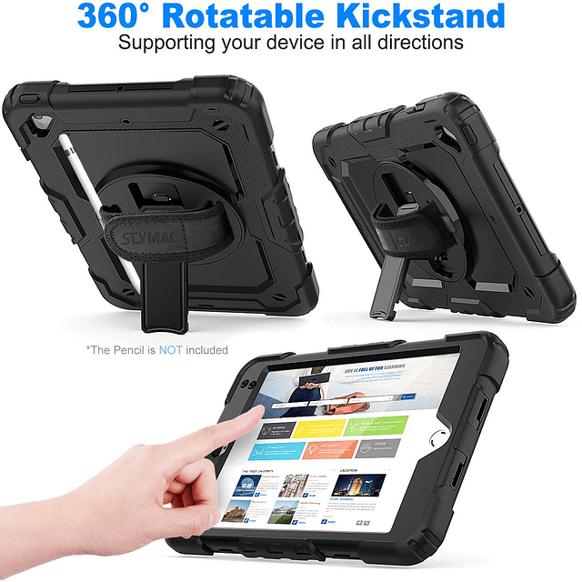 SEYMaC stock Funda para iPad Mini 5/4 con protector de panta