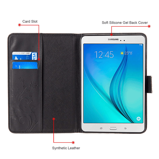 Funda para Samsung Galaxy Tab a 8.0 pulgadas, versión 2015,