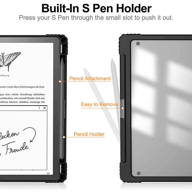 HGWaLP Funda transparente delgada para Kindle Scribe de 10,2