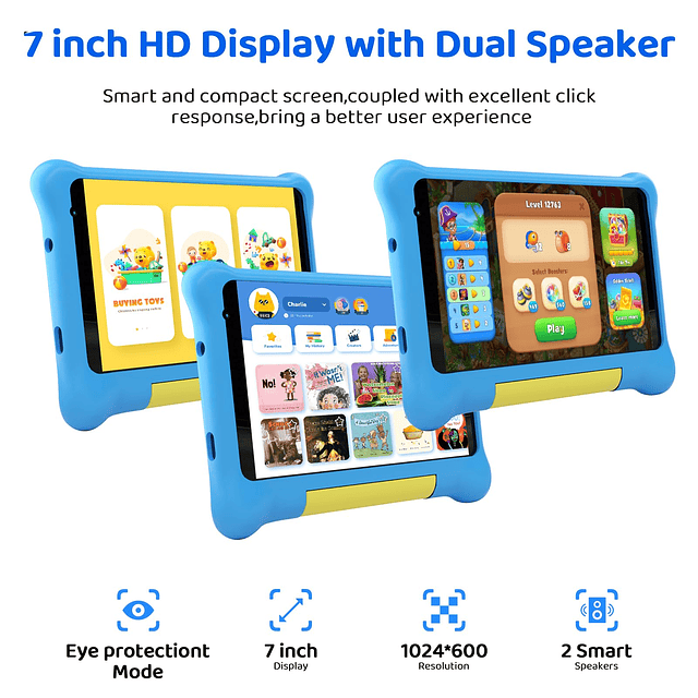 Tableta para niños, Tableta para niños de 7 Pulgadas android