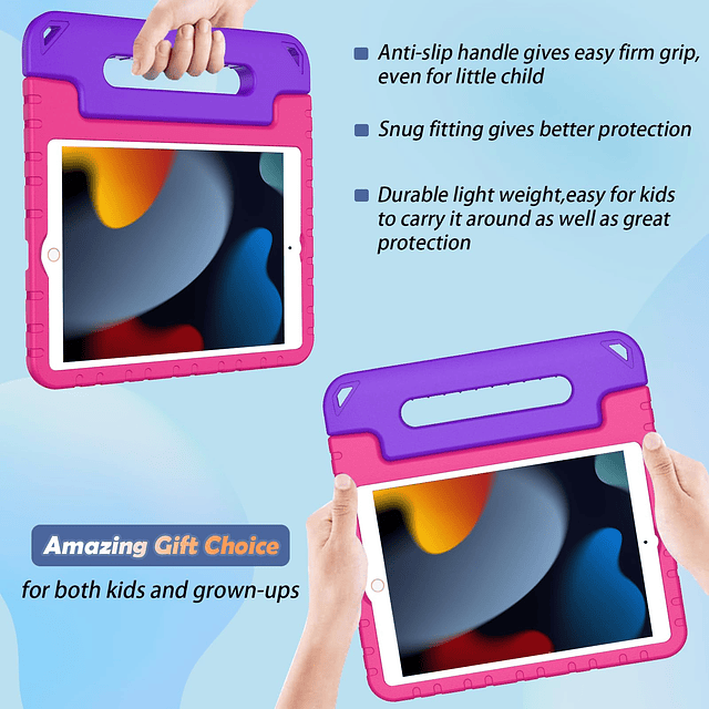 Funda para niños para iPad 9/8/7 generación de 10,2 pulgadas