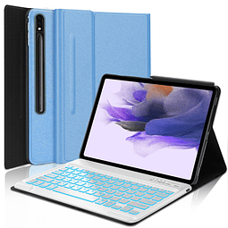 Funda Galaxy Tab S7 FE Tabletas de 12,4" con Teclado para Sa