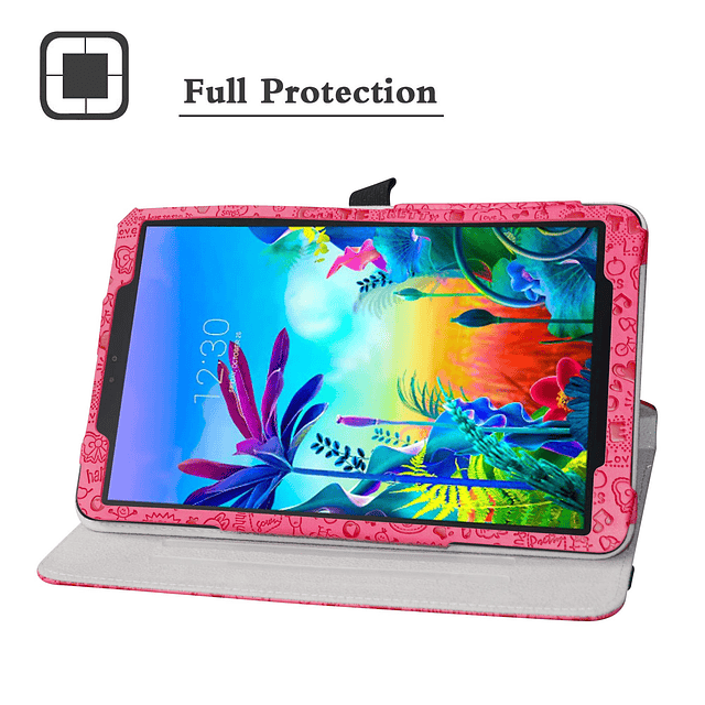 - Funda giratoria compatible con LG G Pad 5, soporte de rota