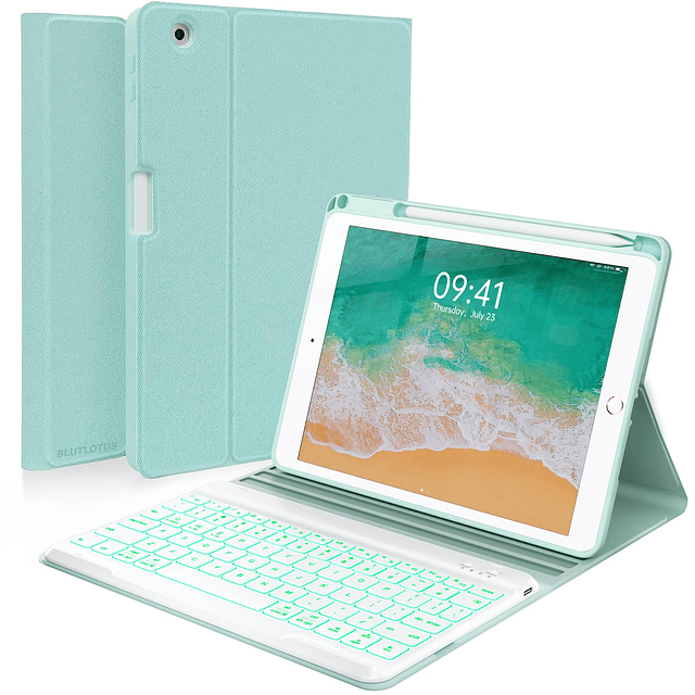 Funda con teclado para iPad de 5/6 generación 2017/2018, fun