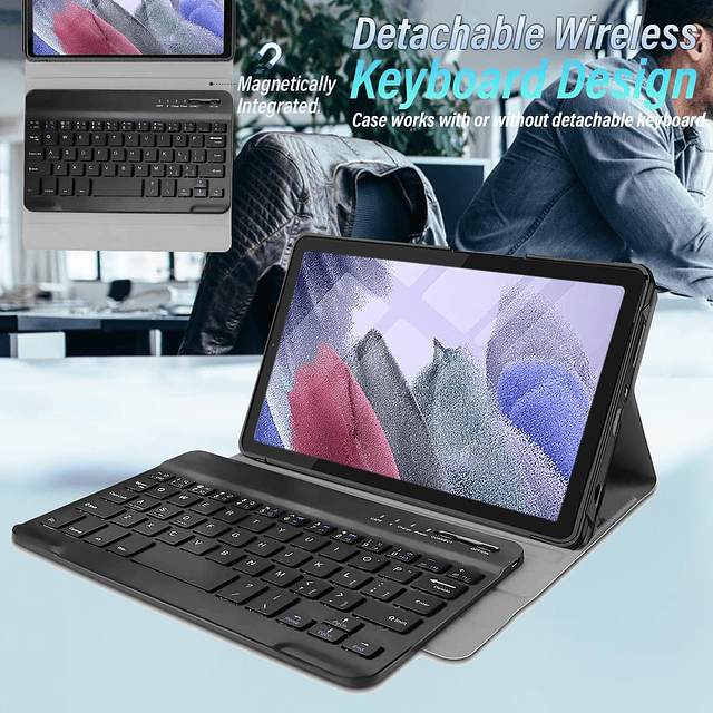 Funda con teclado para tableta Samsung Galaxy Tab a7 Lite de