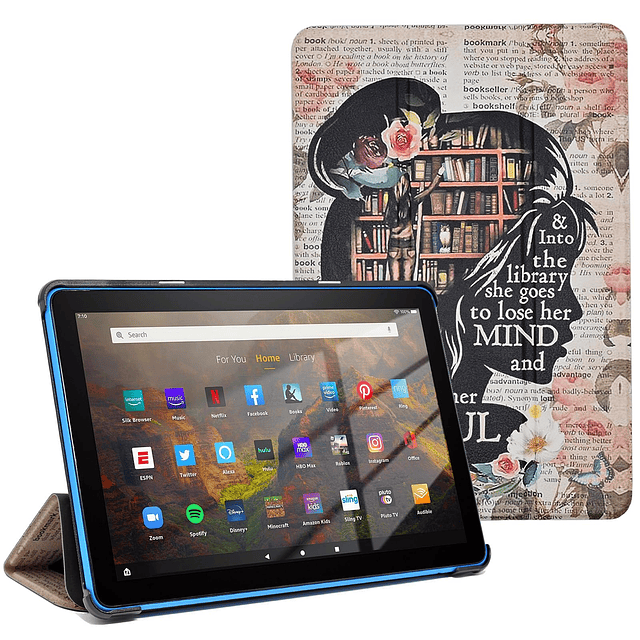 TPaCC Funda para tableta amazon Fire HD 10 7 y 9 generación,