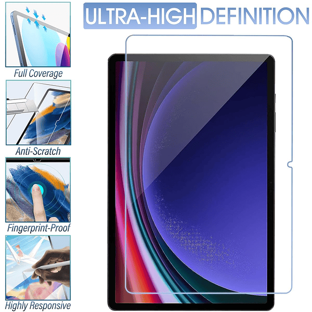 Funda con teclado retroiluminado para Samsung Galaxy Tab S9