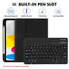 LaMa Funda con teclado 2 en 1 para iPad 10 generación de 10,