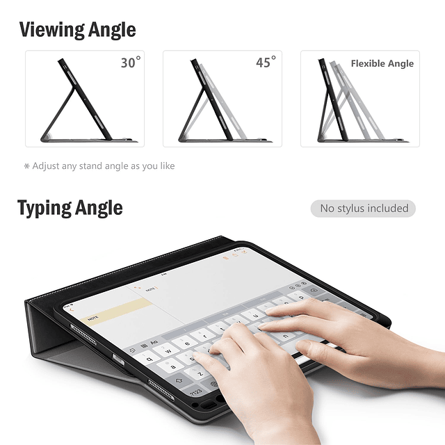 antbox Funda para iPad Pro de 11 pulgadas M4 2024, portalápi