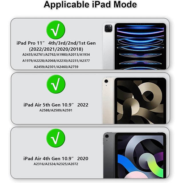 aGROMI Funda para iPad Pro de 11 pulgadas 4 generación 2022/